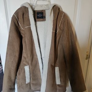 Faded Glory Brown Faux Shearling Jacket